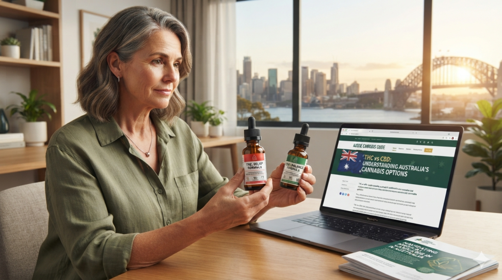 thc vs cbd cannabis australia